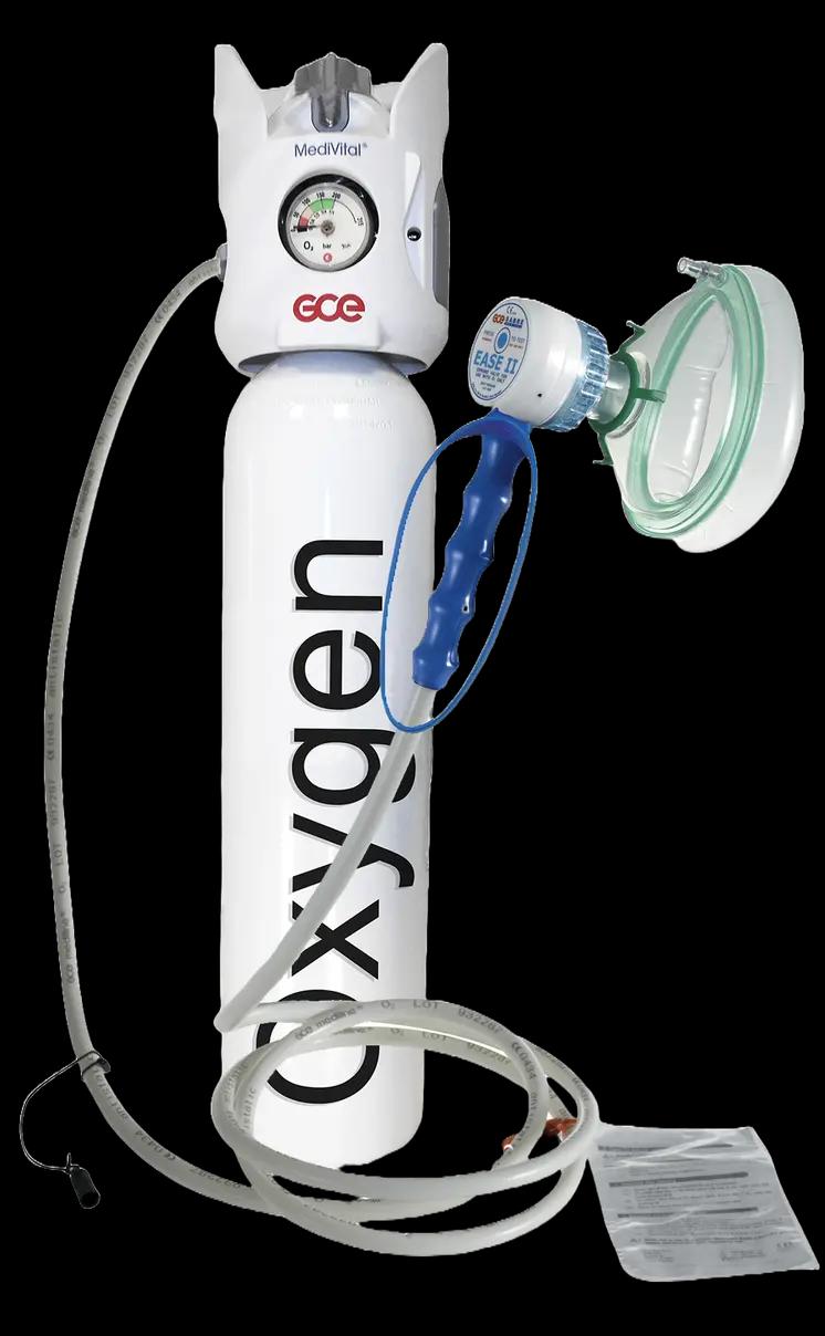 EASE II with MediVital and oxygen cylinder